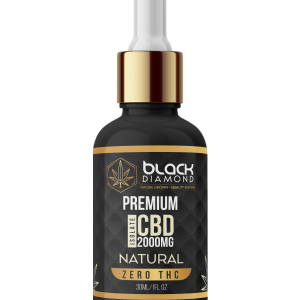 Natural CBD Oil 2000mg Isolate Zero THC